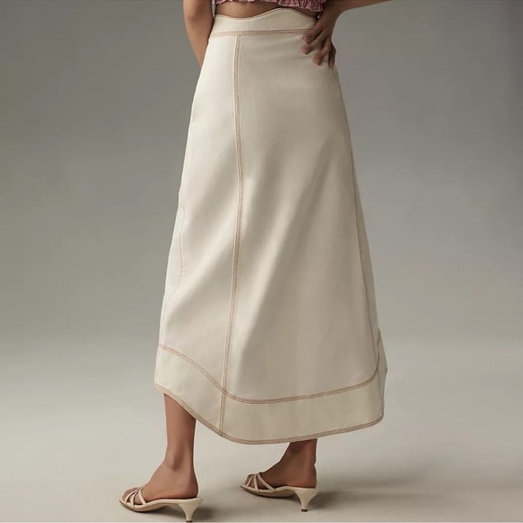 Farm Rio Denim Wave Maxi Skirt Sz 24 NWT - Picture 2 of 9